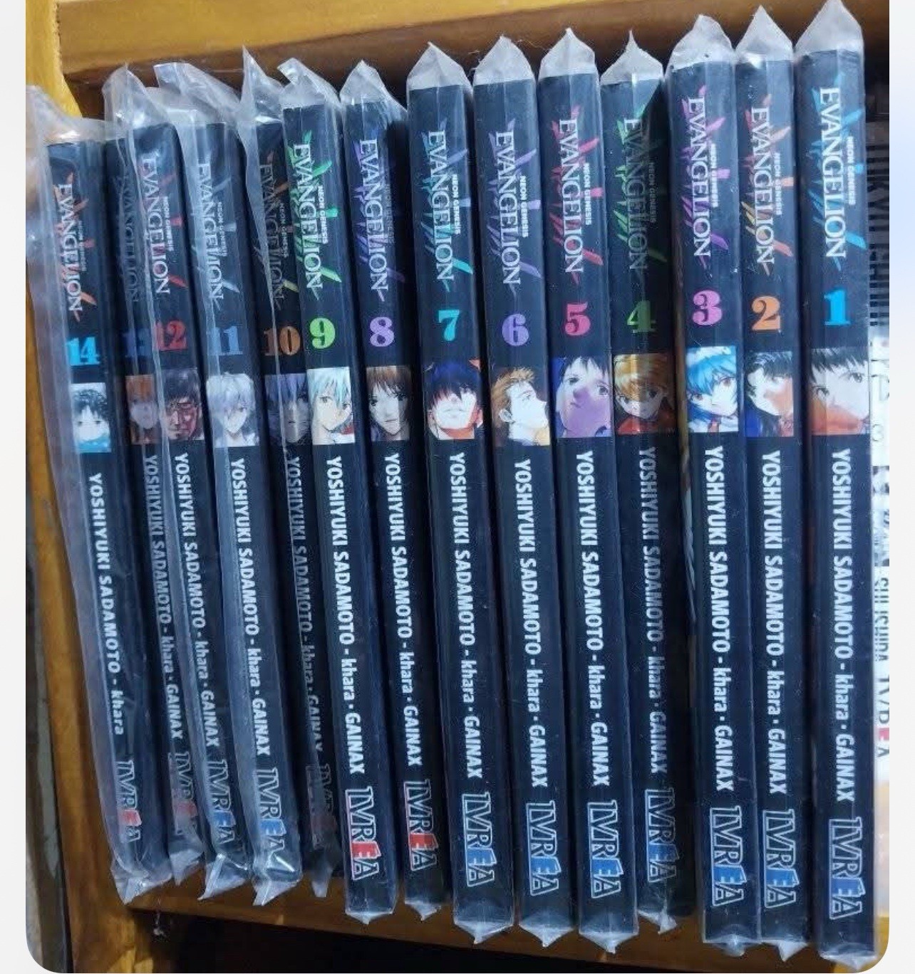 LOTE 14 LIBRO COLECCIÓN EVANGELION NEON GENESIS IVREA ESPAÑOL YOSHIYUKI SADAMOTO