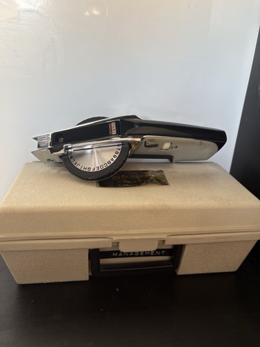 Vintage DYMO 1570 Deluxe Spin Dial Tapewriter Heavy Duty Label Maker Metal Works