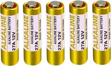 27A 12V Alkaline Battery for Remote 5-Pack - A27 MN27 27 a 12 Volt Long Lastin