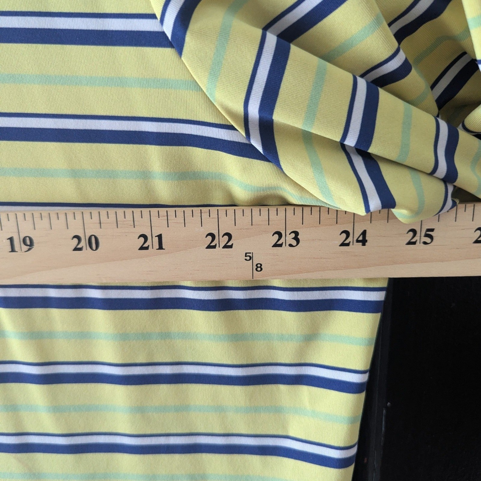 RLX Ralph Lauren Yellow Striped Golf Performance Polo Shirt Short Sleeve Sz XL thumbnail 6