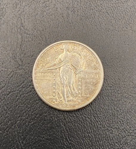 1917 S Ty1 Standing Liberty Silver Quarter 25c San Francisco Mint