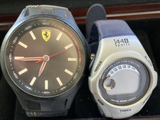 Vintage watches Ferrari Timex SET 2 UNTESTED selling for parts