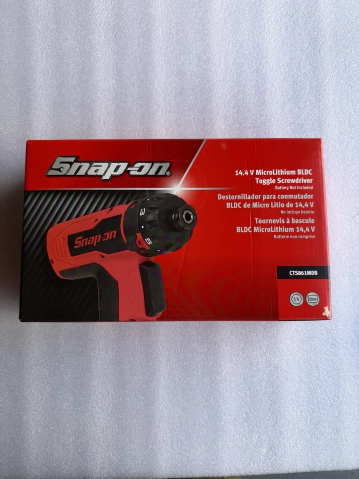 SNAP-ON CTS861MDB 14.4 V 1/4" Hex MicroLithium Cordless Toggle Screwdriver(Tool) - Image 4 of 4