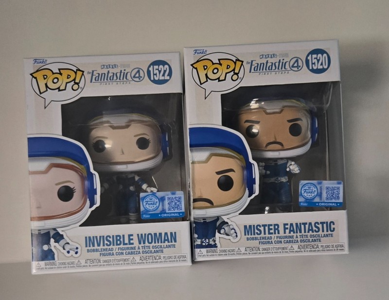 Funko Pop!  The Fantastic 4: Bobblehead - Mister Fantastic & Invisible Woman