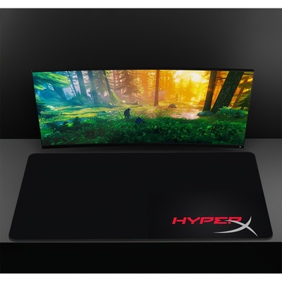 40*90cm HyperX Large Gaming Mouse Pad - Non-Slip Rubber Base, Ergonomic Washable