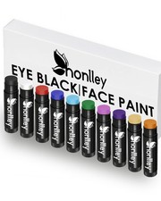10pcs Multicolor Eye Black Stick Bulk, Grease Face Body Paint Makeup for Hall...