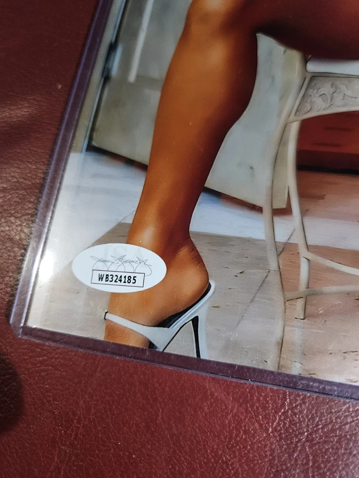 Foto metálica autografiada 8x10 firmada por Stacy Keibler *CERTIFICADO JSA* WWE Foto 3 de 4