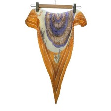 Hermes pleated scarf carre silk y1 1209