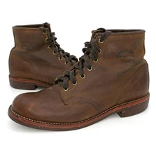 Chippewa Aldrich Utility Service Work Boot 6" Leather Brown Renegade Men's 10D