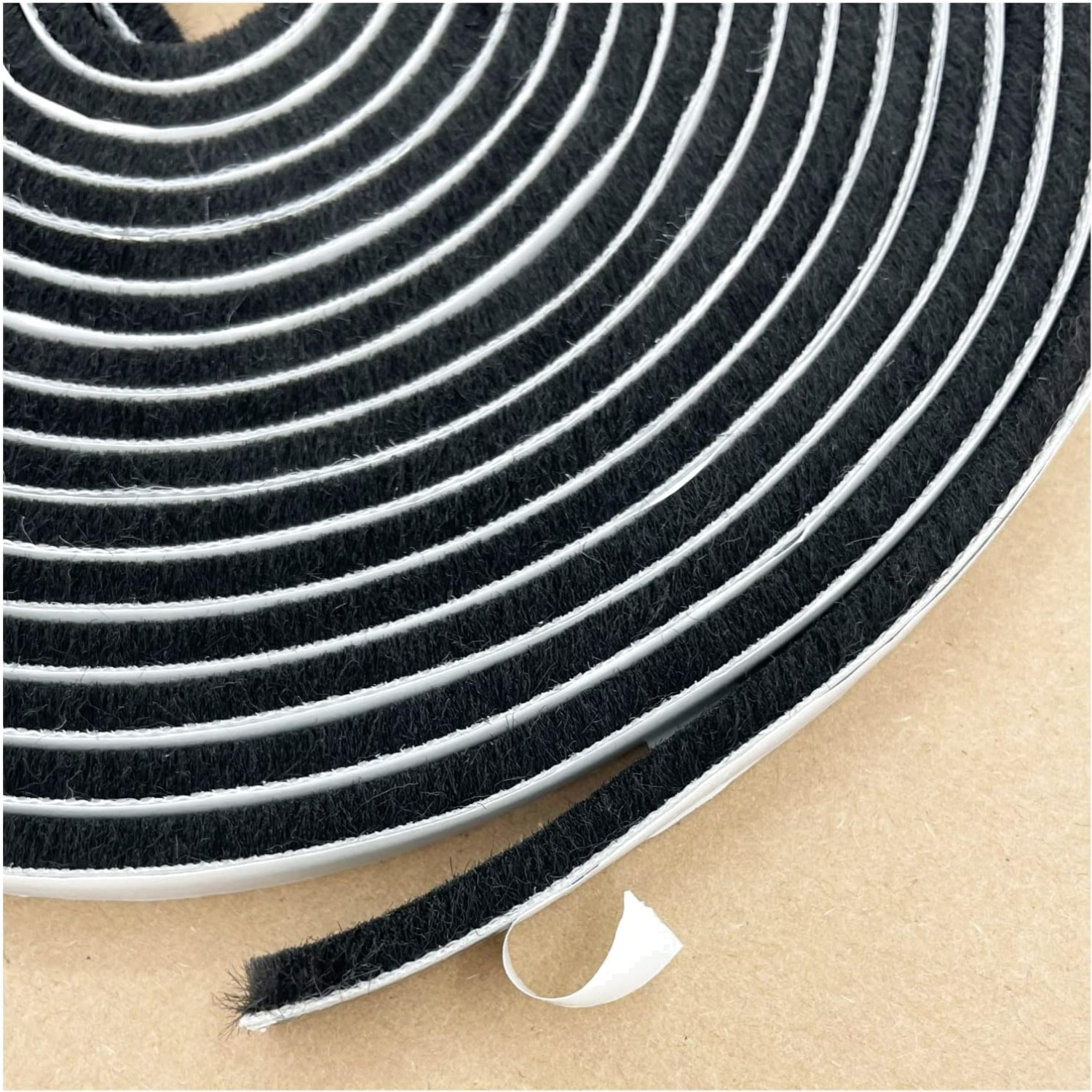 Felt Weather Stripping Door Seal Brush for Sliding Windows, Pile Self Adhesiv...