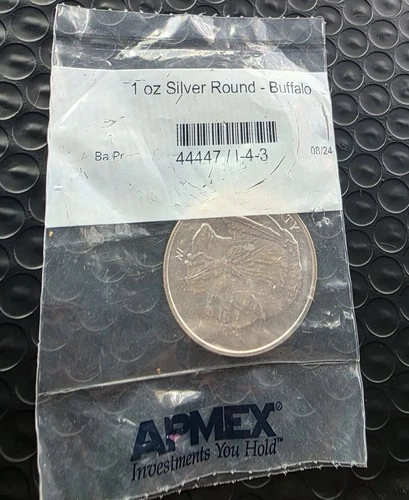 1 OZ. ASAHI BUFFALO DESIGN SILVER ROUND .999 IN SEALED BAG