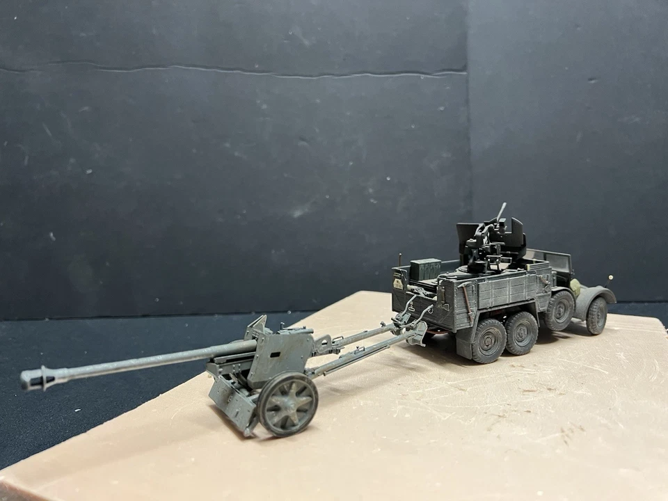 Maquette Montée ww2 1/35 Tamiya Véhicule Krupp Protze Flack + Canon Pack 40 ! - Photo 2/4