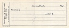 SPOKANE TRUST RECEIPT