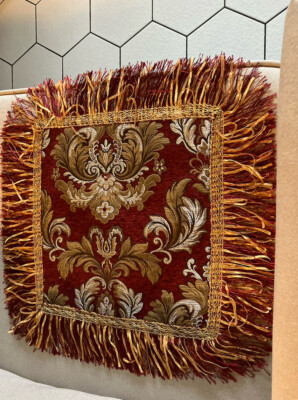 Sideli Set Of Luxury Sofa Armrest Covers Anti-Slip Fringe Elegant