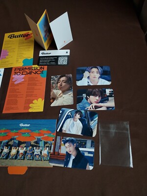 BTS Butter [Peaches ver] Album + Folded Poster Complete, Like NEW