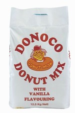 Donoco Vanilla American Donut Doughnut Mix 12.5kg Catering Bulk Cafe Diners Van