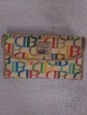 DOONEY  BOURKE SIGNATURE   SCRIBBLE       CHECKBOOK WALLET