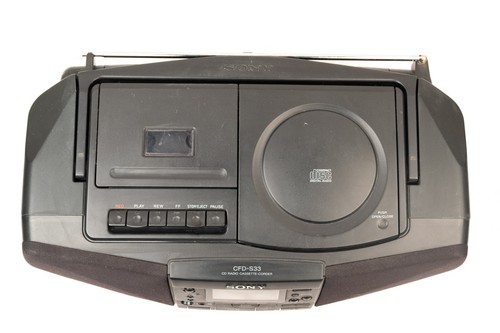 Sony CFD-S33 Reproductor de CD Cassette Grabadora Radio Estéreo Boombox - ¡PROBADO Y Funciona! - Imagen 8 de 14
