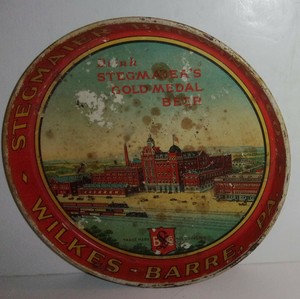 Vintage Stegmaier beer advertising tray Stegmaier's Wilkes ...