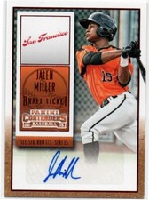 2015 Panini Contenders DRAFT TICKET RED Jalen Miller SAN FRANCISCO AUTO RC 44