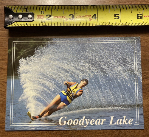 Vintage Goodyear Lake Water Skier Jet Skiing New York NY Postcard P10i6 - Picture 9 of 9