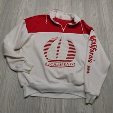 VINTAGE Magic Apparel Sweater Womens Size XL Sacramento California 1/4 Zip USA