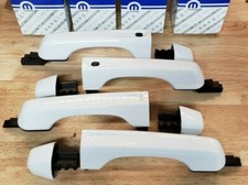 NEW 2018-2025 Jeep Wrangler JLU, Gladiator BRIGHT WHITE (PW7) Door Handles, OEM