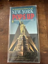 8 Vintage Die Cut New York City Postcards Metropolitan Museum of Art Pops Up!