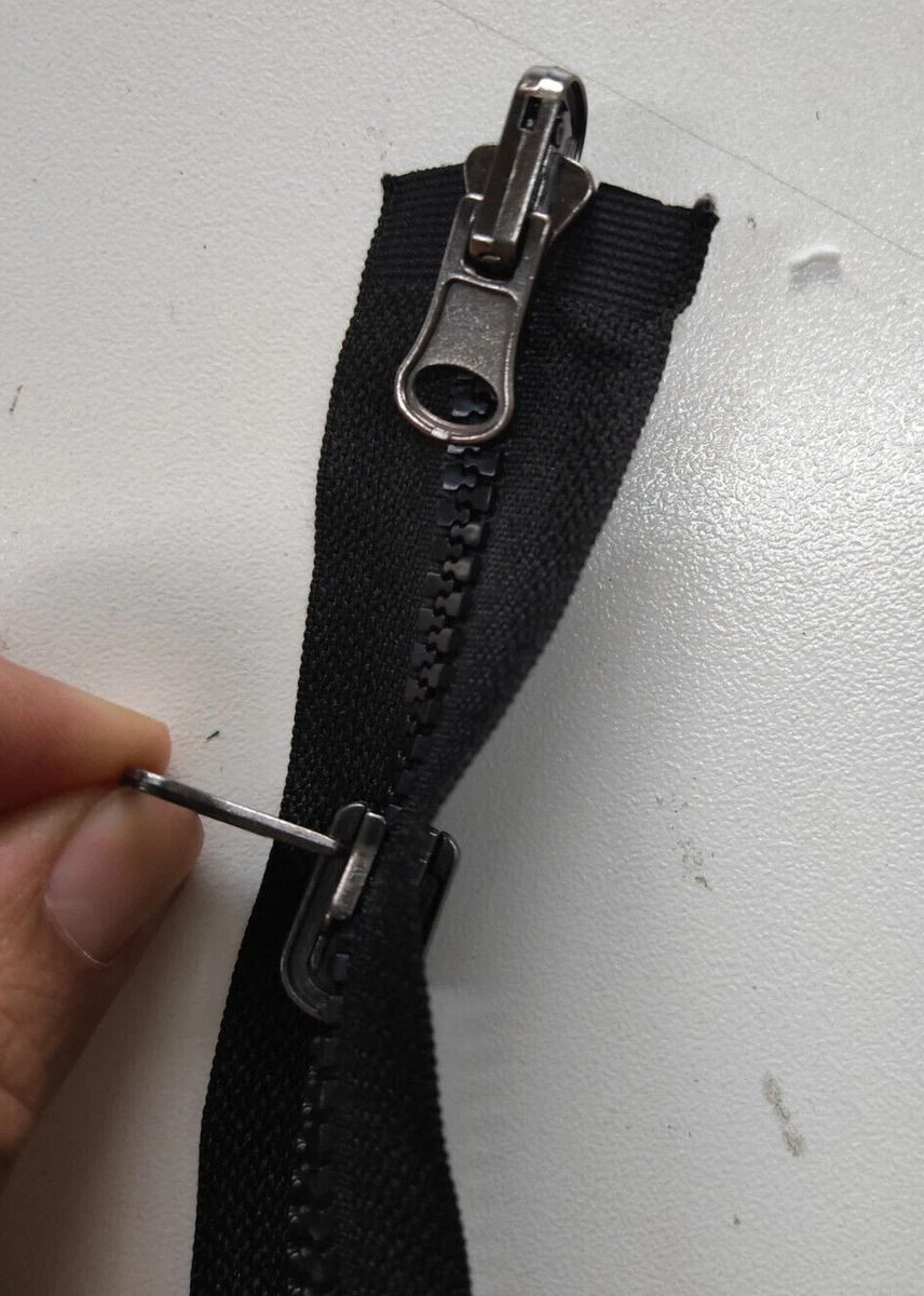 Cerniere Separabili Per Giacca - 2 Pezzi 40.6cm Nero Plastica