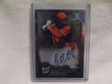 2016 Bowman Chrome Rafael Bautista Purple Refractor Auto #26/250 Washington  NM+