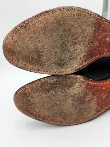 JUSTIN Gray Leather Roper Cowboy Western Boots Mens 7 D 3025 USA Made Womens 8.5 - Picture 12 of 23