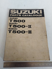 parts catalogue manual English Suzuki 2 stroke T 500 500-II 500-III T-500 1969