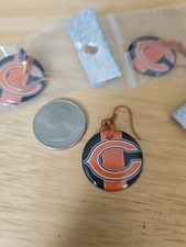 CHICAGO BEARS HANDMADE EARRINGS