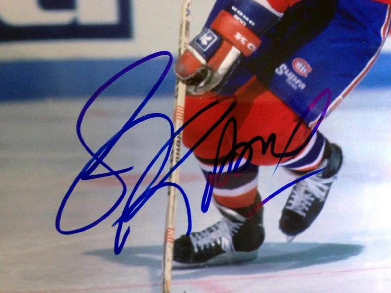 LARRY ROBINSON SIGNED AUTOGRAPHED 11x14 PHOTO MONTREAL CANADIENS PSA/DNA - Image 2 of 3