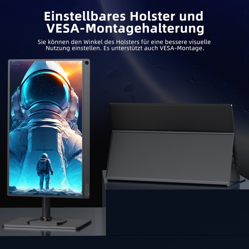 16,1 Zoll 144Hz Tragbare Monitor HDMI Typ C VESA Bildschirm Für SAMSUNG DEX Used - Afbeelding 6 van 21