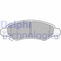 Set BeläGe Bremse, Scheibenbremse LP1500 Delphi FüR Opel Suzuki
