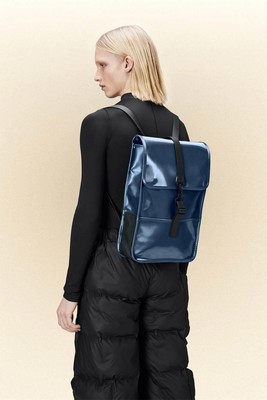 Rains Waterproof Mini Backpack In Sonic Navy NWT