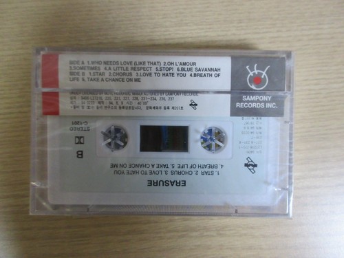 Erasure - Pop! The First 11 Hits 1994 Korea Cassette Tape 11 Tracks SEALED NEW - Picture 2 of 3