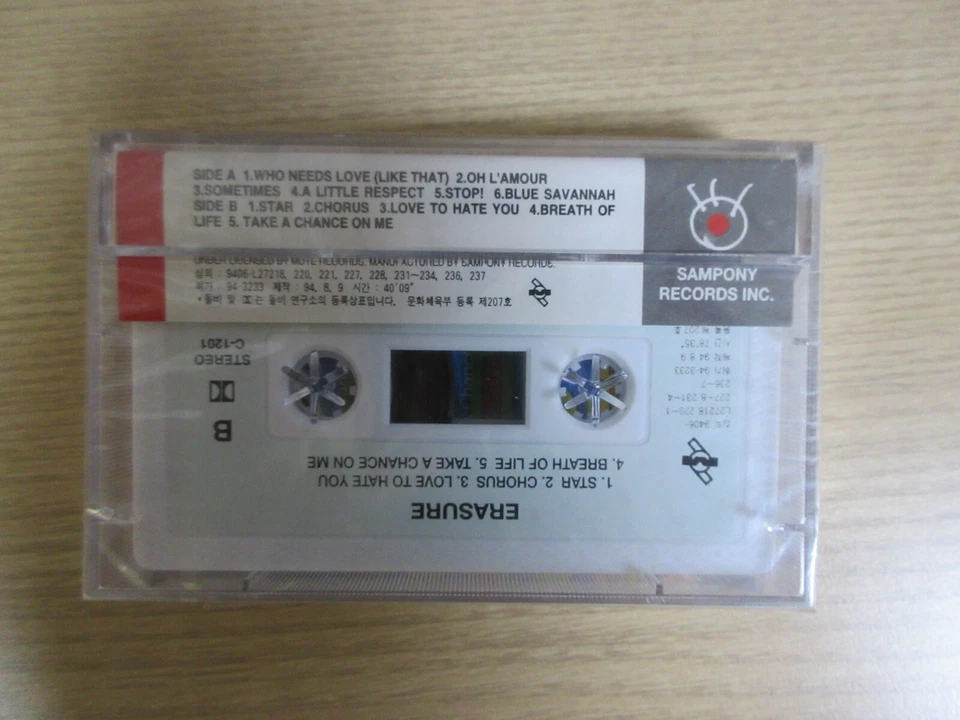 Erasure - Pop! The First 11 Hits 1994 Korea Cassette Tape 11 Tracks SEALED NEW - Image 2 of 3