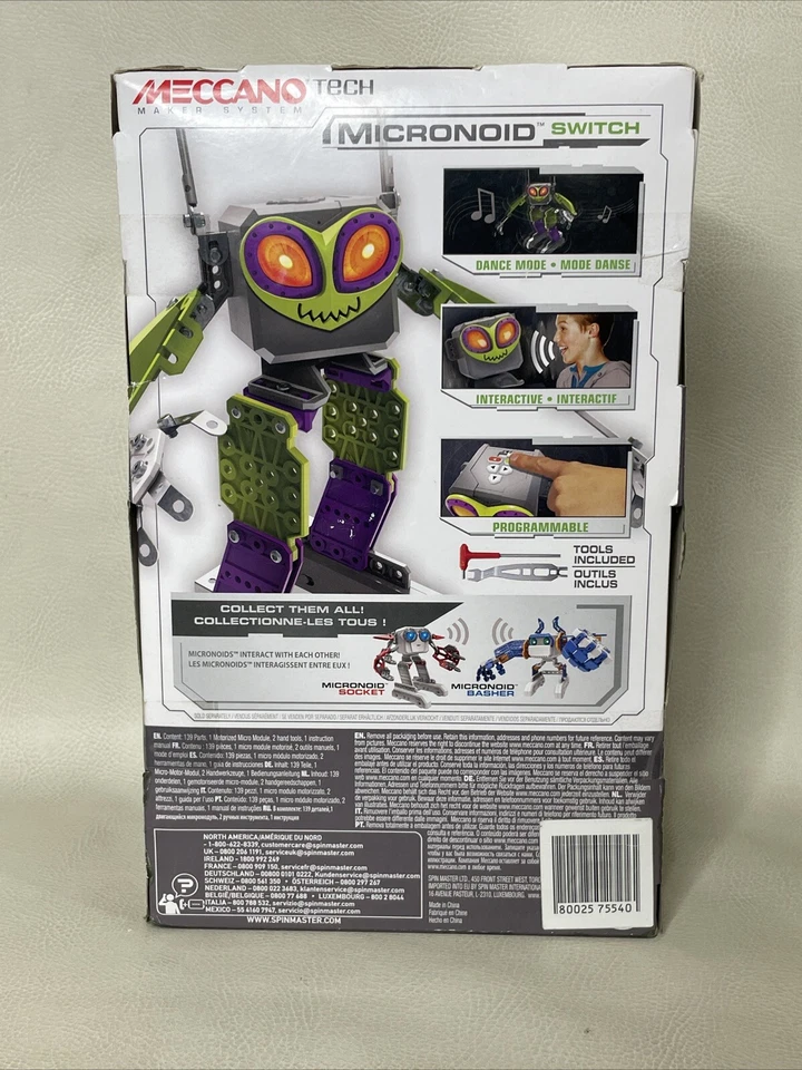 Meccano Tech Micronoid Switch Programmable Robot Kit New Sealed - Image 4 of 4