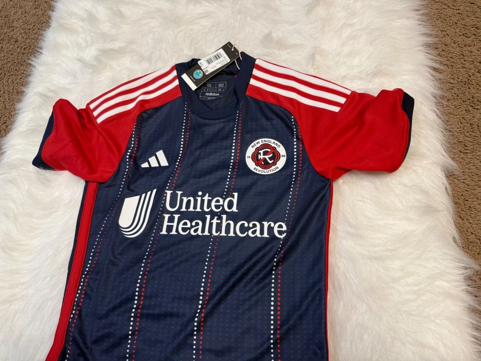 Adidas 2024 MLS New England Revolution Home Soccer Jersey Authentic Mens Size XS - Image 2 of 4