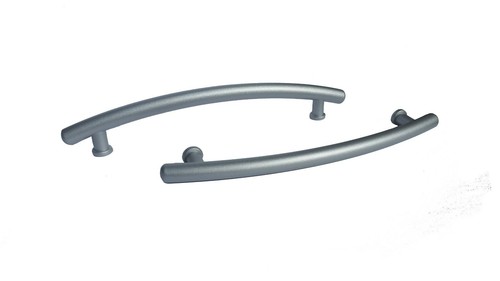 Modern Square Bar Pull Handle Kitchen/Bath Cabinet Hardware Steel Matte Aluminum - Picture 9 of 25