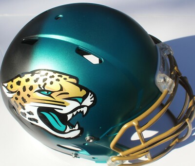 Jacksonville Jaguars Custom Speed Blaze Football Helmet QB