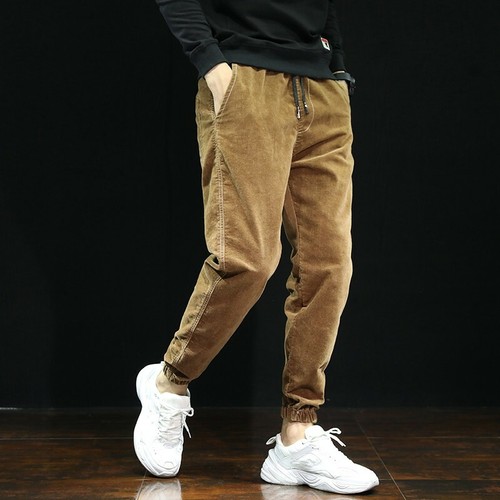 Mens Fashion Corduroy Cotton Harem 