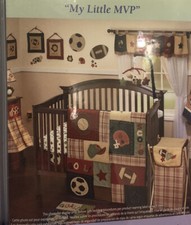 My Little MVP Sports Themed Wall Decals, Navy, Tan, Orange, Burgundy nojo