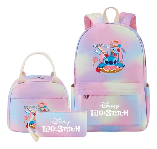 Lilo and Stitch Teenage Student Girls School Bag Three Piece Backpack Set - Picture 26 of 53