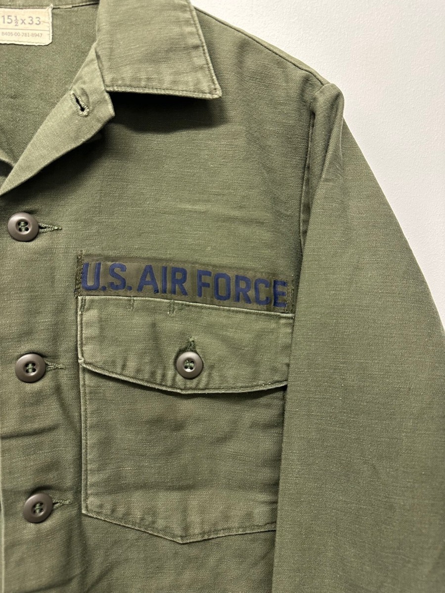 US Army OG-107 Fatigue Shirt, Dated 1976, Size 15 1/2 x 33, T-58