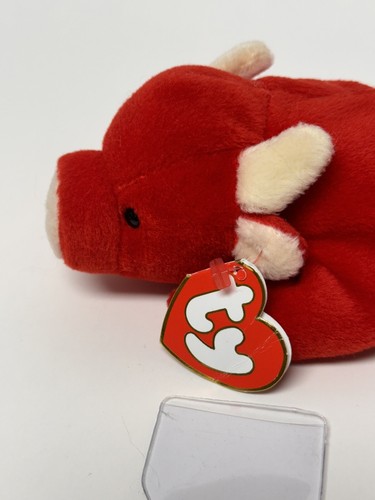 Ty Beanie Babies Tabasco The Red Bull 3rd/2nd Generation Tags Fluffy - Picture 2 of 12