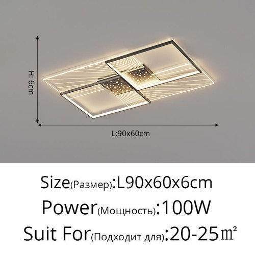 Led Chandelier Lights Modern For Living Room Bedroom Indoor Lamps Lighting Home - Picture 15 of 17