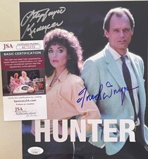 Fred Dryer & Stepfanie Kramer Hunter signed 8X10 photo w/ JSA COA